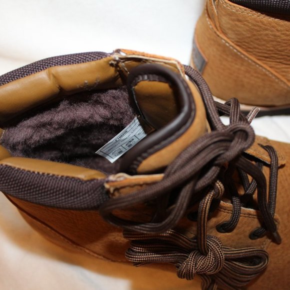 NIB‎ UGG MEN'S SETON WATERPROOF WINTER LEATHER SHEARLING BOOTS CHESTNUT - Picture 7 of 8